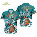 Miami Dolphins Skeleton Grateful Dead Surfing - Adult & Kids T-Shirts, Sweatshirts & Hoodies apparel design preview 1