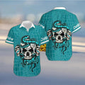 Miami Dolphins Hawaiian with Snake Skull Octopus - Adult & Kids T-Shirts, Sweatshirts & Hoodies apparel design preview 1