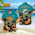 Miami Dolphins Hawaiian Tropical Sunset Vibes 590961 - Adult & Kids T-Shirts, Sweatshirts & Hoodies apparel design preview 1