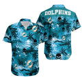 Miami Dolphins Hawaiian Sunset Wave Design 887325 - Adult & Kids T-Shirts, Sweatshirts & Hoodies apparel design preview 1