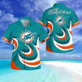 Miami Dolphins Hawaiian Swirl Power Design 858388 - Adult & Kids T-Shirts, Sweatshirts & Hoodies apparel design preview 1