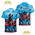 Miami Marlins Hawaiian Summer Fan Gift Aloha - Adult & Kids T-Shirts, Sweatshirts & Hoodies apparel design preview 1