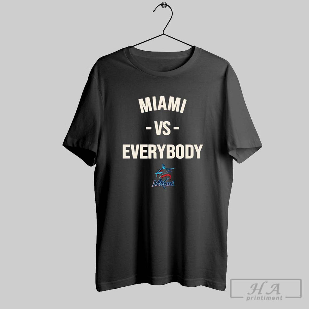 Miami Marlins Vs Everybody - Adult & Kids T-Shirts, Sweatshirts & Hoodies apparel design preview 1