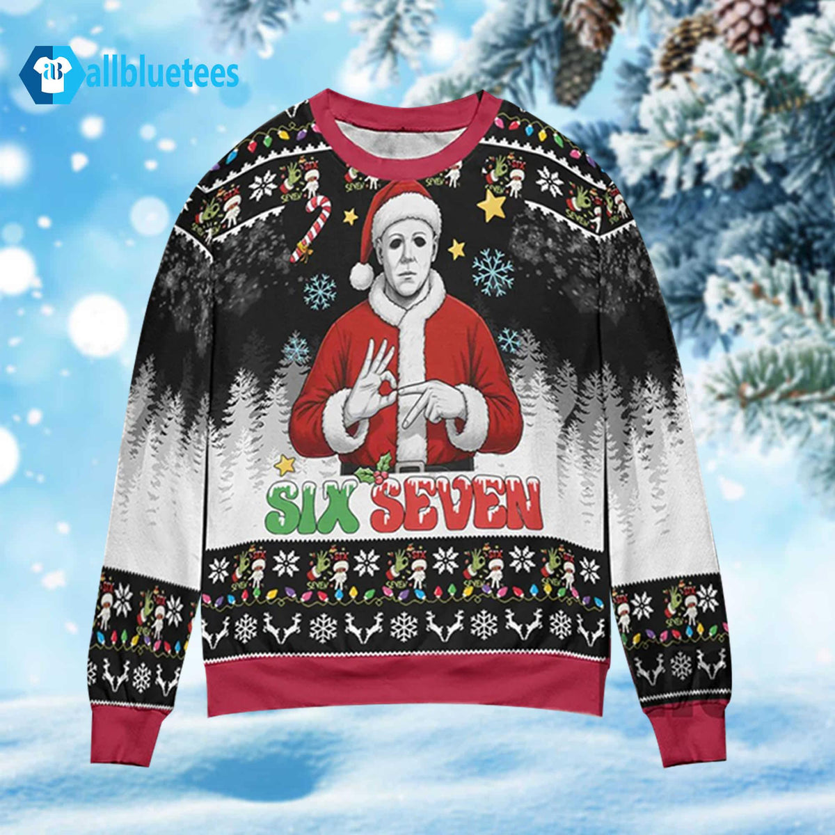 Michael Myers 67 Ugly Christmas Sweater - Holiday Gift product image