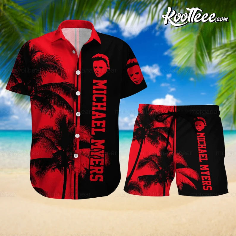Michael Myers Gift For Fan Hawaiian And Shorts - Adult & Kids T-Shirts, Sweatshirts & Hoodies apparel design preview 1