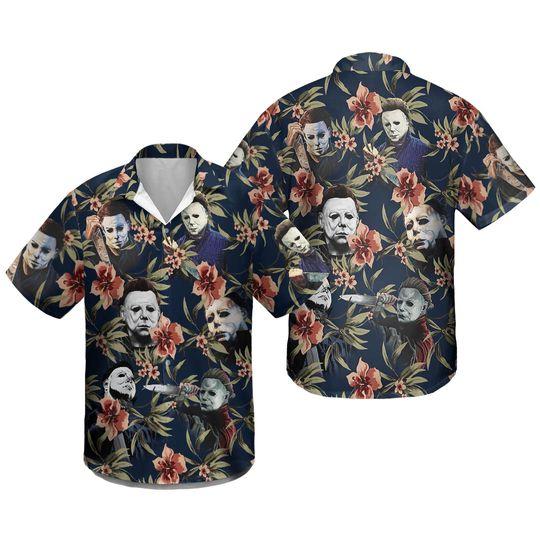 Michael myers hawaiian gift for family and friend - Adult & Kids T-Shirts, Sweatshirts & Hoodies apparel design preview 1