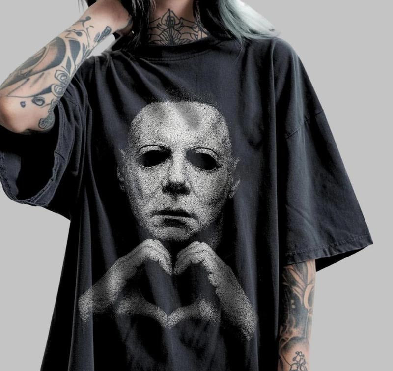 Michael Myers Heart Horror Movie Casual Streetwear - Adult & Kids T-Shirts, Sweatshirts & Hoodies apparel design preview 1