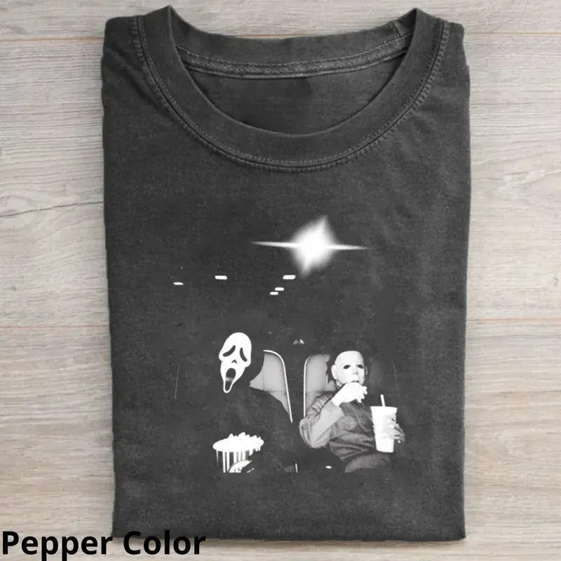 Michael Myers Halloween Movie Vintage Ghost Face - Adult & Kids T-Shirts, Sweatshirts & Hoodies apparel design preview 1