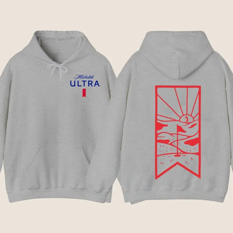 Michelob Ultra Golf Menswear Womenswear Double Side - Adult & Kids T-Shirts, Sweatshirts & Hoodies apparel design preview 1
