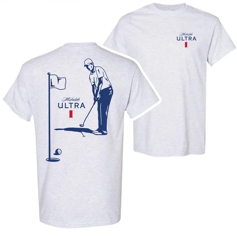 Michelob Ultra Golfing Front Back Print - Adult & Kids T-Shirts, Sweatshirts & Hoodies apparel design preview 1