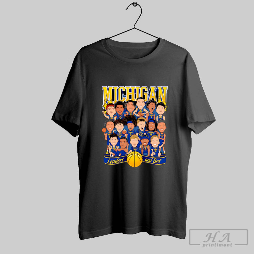 Michigan Leaders And Best Team Player Cartoon - Adult & Kids T-Shirts, Sweatshirts & Hoodies apparel design preview 1