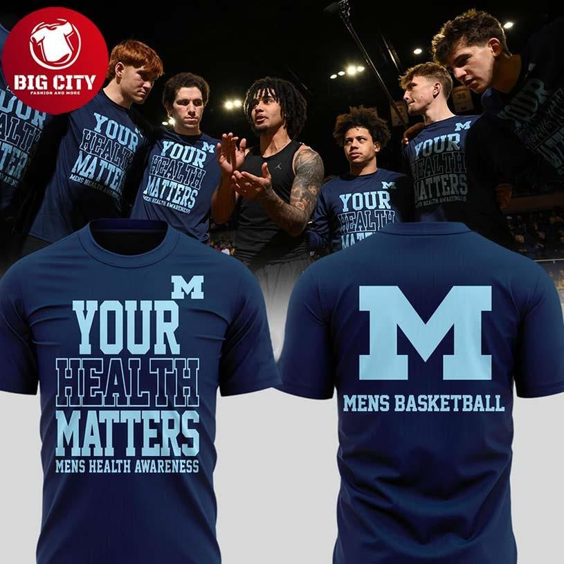 Michigan Wolverines Basketball Your Health Matter - Adult & Kids T-Shirts, Sweatshirts & Hoodies apparel design preview 1