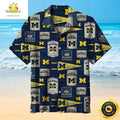 Michigan Wolverines Hawaiian Beach Gift For College - Adult & Kids T-Shirts, Sweatshirts & Hoodies apparel design preview 1