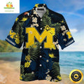 Michigan Wolverines Hawaiian Beach Gift For Sports - Adult & Kids T-Shirts, Sweatshirts & Hoodies apparel design preview 1