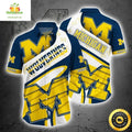 Michigan Wolverines Hawaiian Father's Day Gift For - Adult & Kids T-Shirts, Sweatshirts & Hoodies apparel design preview 1