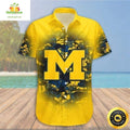 Michigan Wolverines Hawaiian Sport Gift For Beach - Adult & Kids T-Shirts, Sweatshirts & Hoodies apparel design preview 1