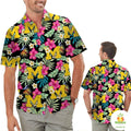 Michigan Wolverines Hawaiian Aloha Hibiscus - Adult & Kids T-Shirts, Sweatshirts & Hoodies apparel design preview 1
