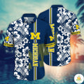 Michigan Wolverines NCAA Hawaiian Aloha Firefliestime - Adult & Kids T-Shirts, Sweatshirts & Hoodies apparel design preview 1