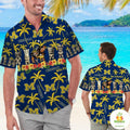 Michigan Wolverines Hawaiian Personalized Aloha - Adult & Kids T-Shirts, Sweatshirts & Hoodies apparel design preview 1