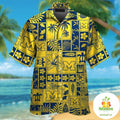 Michigan Wolverines Hawaiian Tropical Short Sleeve - Adult & Kids T-Shirts, Sweatshirts & Hoodies apparel design preview 1