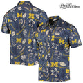 Michigan Wolverines Vintage Floral Hawaiian - Adult & Kids T-Shirts, Sweatshirts & Hoodies apparel design preview 1