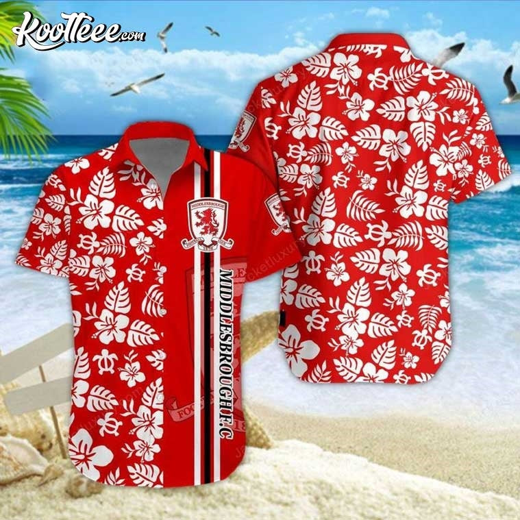 Middlesbrough FC Soccer Hawaiian - Adult & Kids T-Shirts, Sweatshirts & Hoodies apparel design preview 1
