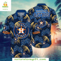 Houston Astros Hawaiian Midnight Palms MLB Baseball - Adult & Kids T-Shirts, Sweatshirts & Hoodies apparel design preview 1