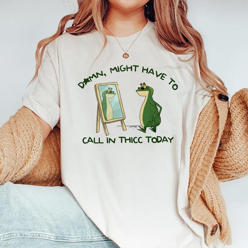 Might Have Call Thicc Today Funny Frog Daily Basic - Adult & Kids T-Shirts, Sweatshirts & Hoodies apparel design preview 1