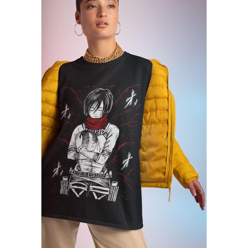 Mikasa S 4XL Attack Titan Shingeki No Kyojin Horror - Adult & Kids T-Shirts, Sweatshirts & Hoodies apparel design preview 1