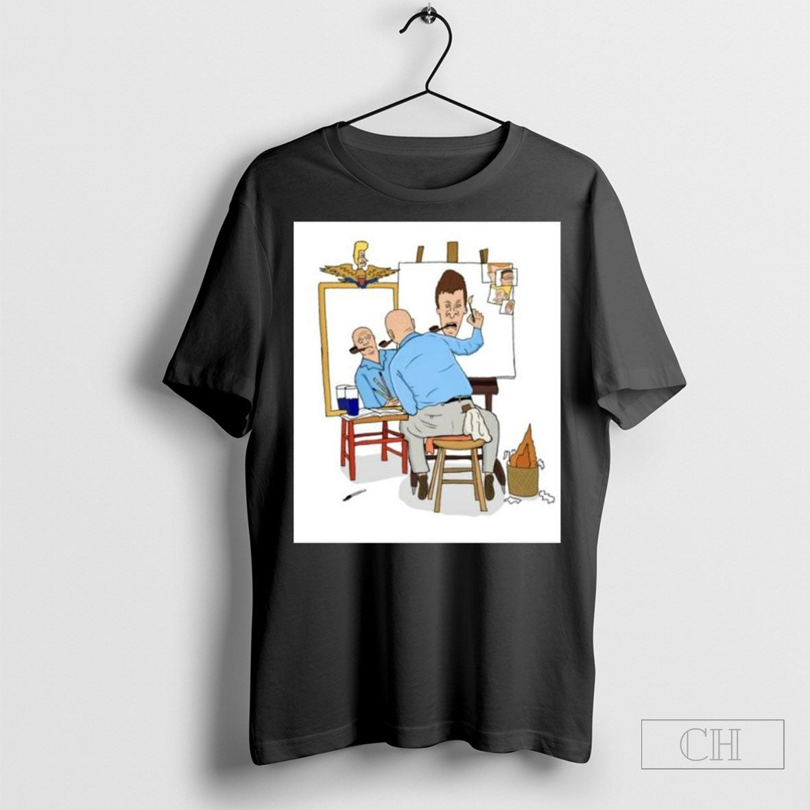 Mike Judge Painting Butthead - Adult & Kids T-Shirts, Sweatshirts & Hoodies apparel design preview 1