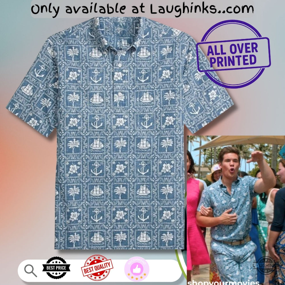 Mike Stangle Blue Hawaiian Aop Replica In And Dave - Adult & Kids T-Shirts, Sweatshirts & Hoodies apparel design preview 1