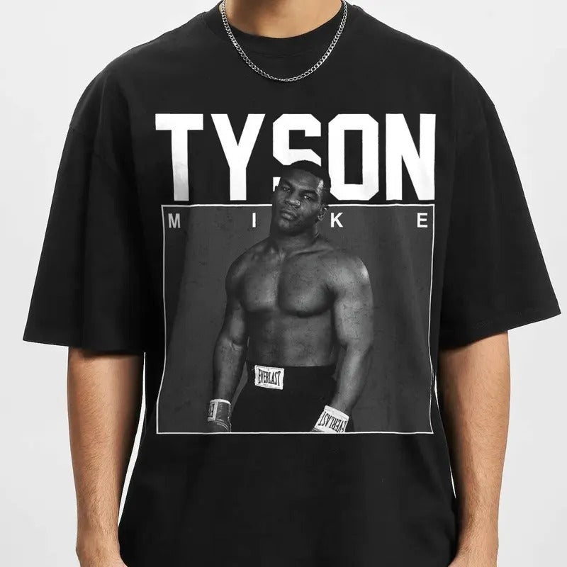 Mike Tyson Boxing Y2K Vintage Streetwear Autographed - Adult & Kids T-Shirts, Sweatshirts & Hoodies apparel design preview 1