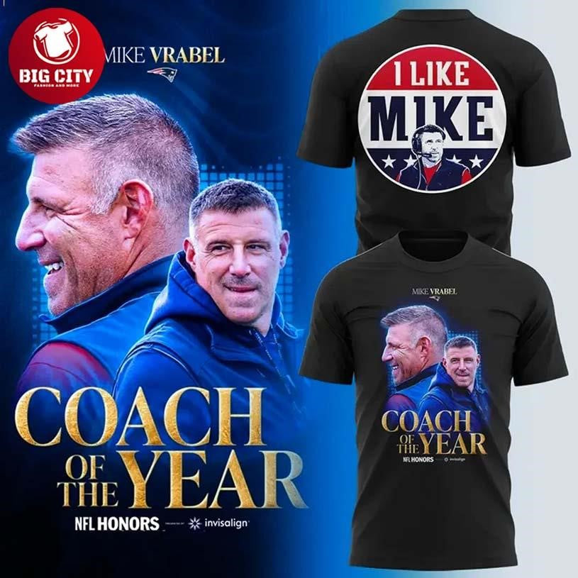 Mike Vrabel Coach of the Year Legacy Limited Edition - Adult & Kids T-Shirts, Sweatshirts & Hoodies apparel design preview 1