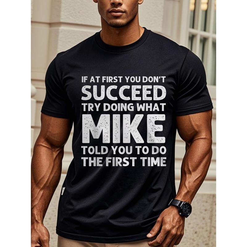 Mike'S Advice" Funny Cotton Moisture Wicking Crew - Adult & Kids T-Shirts, Sweatshirts & Hoodies apparel design preview 1
