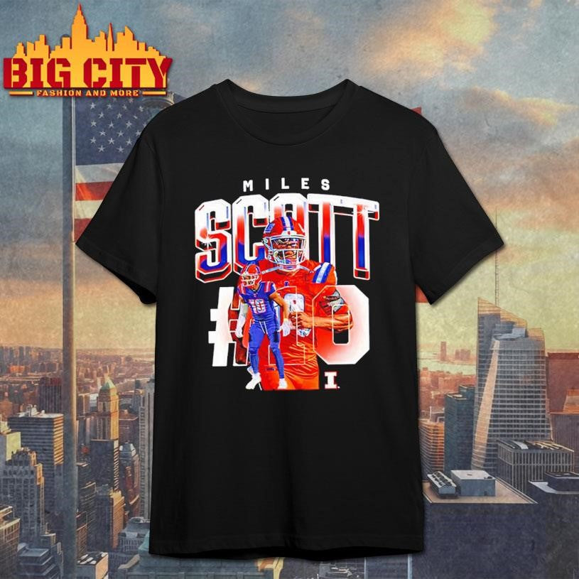 Miles Scott Illinois Football NCAA Legends player - Adult & Kids T-Shirts, Sweatshirts & Hoodies apparel design preview 1