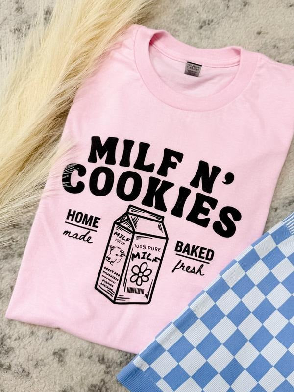 Milf N Cookies - Adult & Kids T-Shirts, Sweatshirts & Hoodies apparel design preview 1