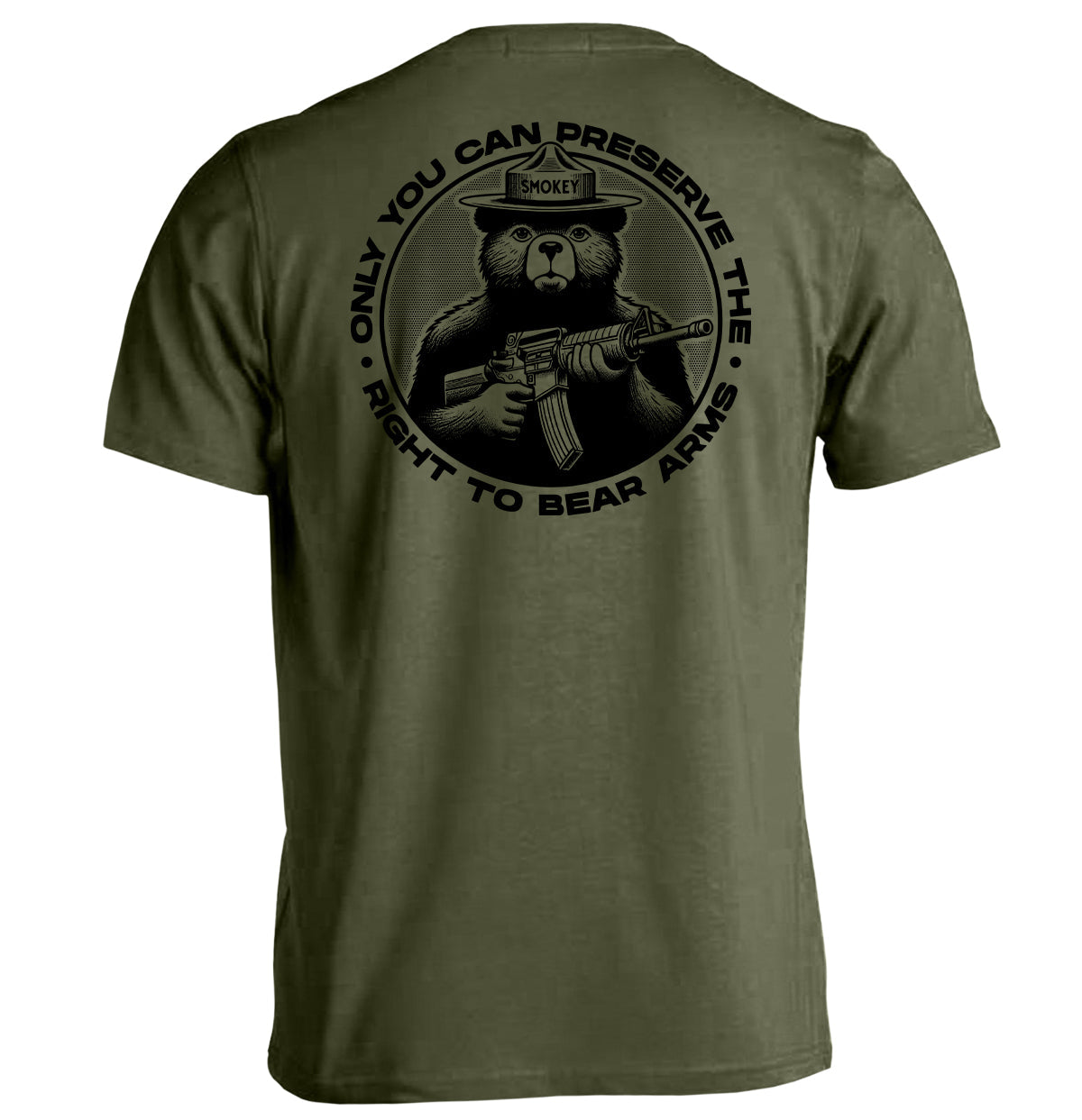 Only You Can Preserve Right Bear Arms (Circular Seal) - Adult & Kids T-Shirts, Sweatshirts & Hoodies apparel design preview 1