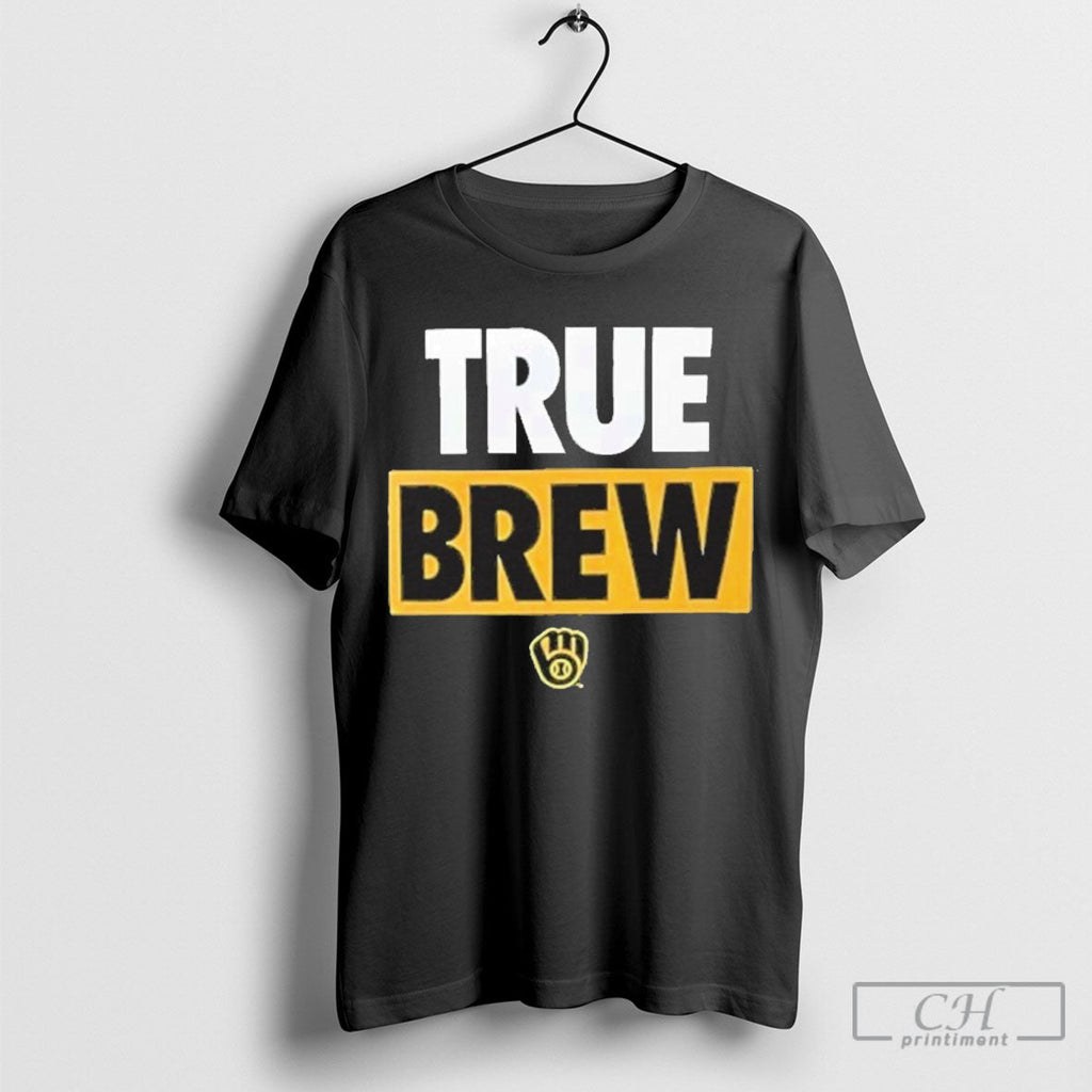 Milwaukee Brewers Baseball True Brew Logo - Adult & Kids T-Shirts, Sweatshirts & Hoodies apparel design preview 1