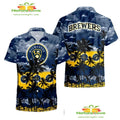 Milwaukee Brewers Hawaiian Summer Fan Gift Aloha - Adult & Kids T-Shirts, Sweatshirts & Hoodies apparel design preview 1