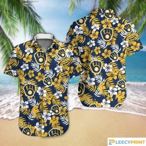 Milwaukee Brewers MLB Trending Hawaiian - Adult & Kids T-Shirts, Sweatshirts & Hoodies apparel design preview 1