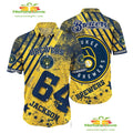Milwaukee Brewers Hawaiian Personalized Aloha - Adult & Kids T-Shirts, Sweatshirts & Hoodies apparel design preview 1