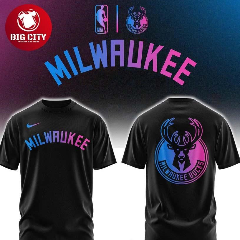 Milwaukee Bucks x Cyberpunk Night 2026 NBA Champs Two - Adult & Kids T-Shirts, Sweatshirts & Hoodies apparel design preview 1