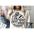 Mind Your Own Motherhood Svg Funny Skull Mom Life - Adult & Kids T-Shirts, Sweatshirts & Hoodies apparel design preview 1