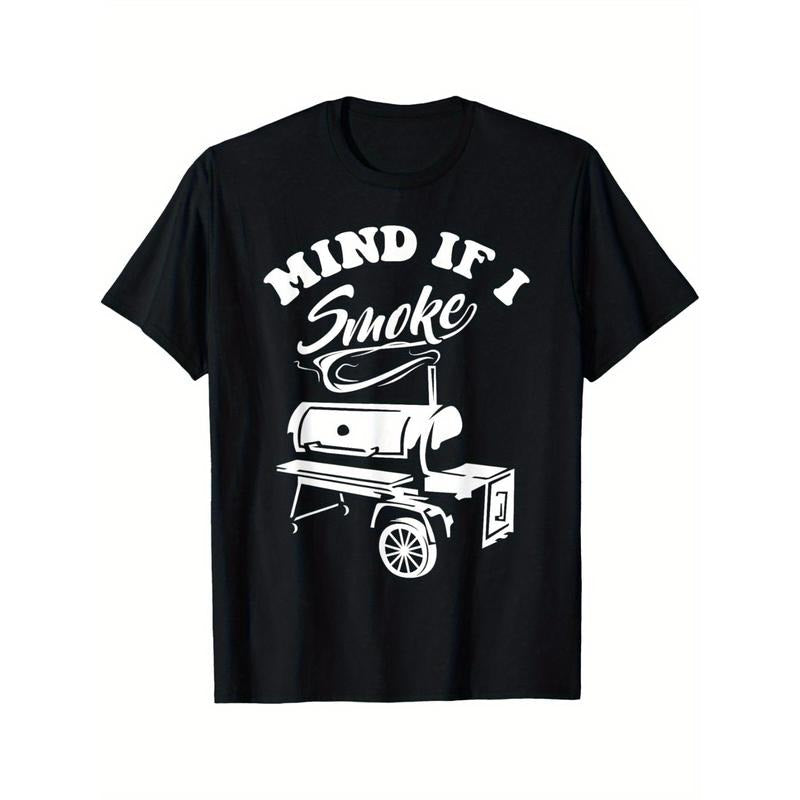 Mind If I Smoke Funny BBQ Smoker Grilling Made USA - Adult & Kids T-Shirts, Sweatshirts & Hoodies apparel design preview 1
