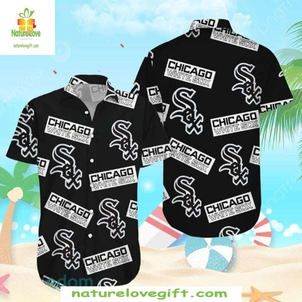 Chicago White Sox Hawaiian Minimalist MLB Baseball - Adult & Kids T-Shirts, Sweatshirts & Hoodies apparel design preview 1