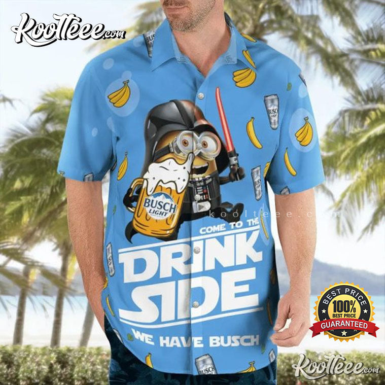 Minion Darth Vader Busch Light Drinking Beer Hawaiian - Adult & Kids T-Shirts, Sweatshirts & Hoodies apparel design preview 1