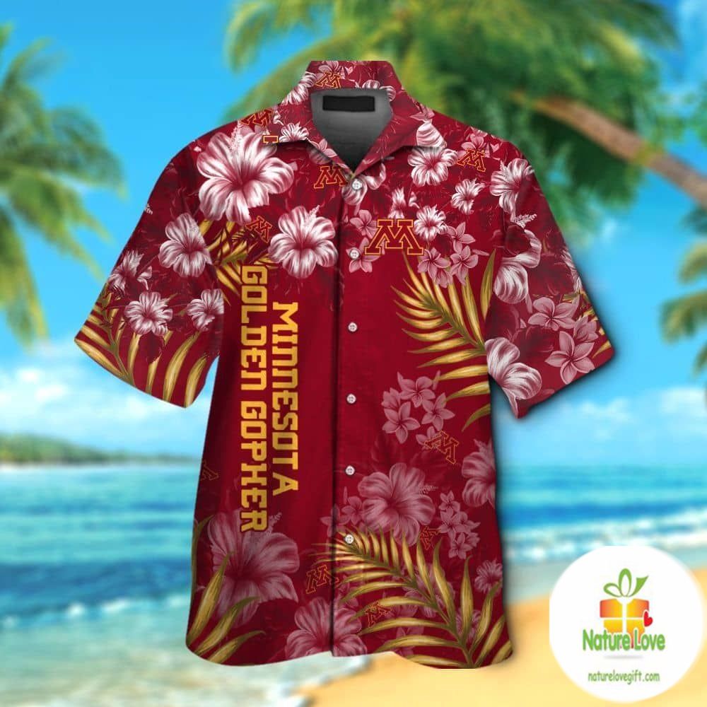 Minnesota Golden Gophers Hawaiian Aloha Short Sleeve - Adult & Kids T-Shirts, Sweatshirts & Hoodies apparel design preview 1