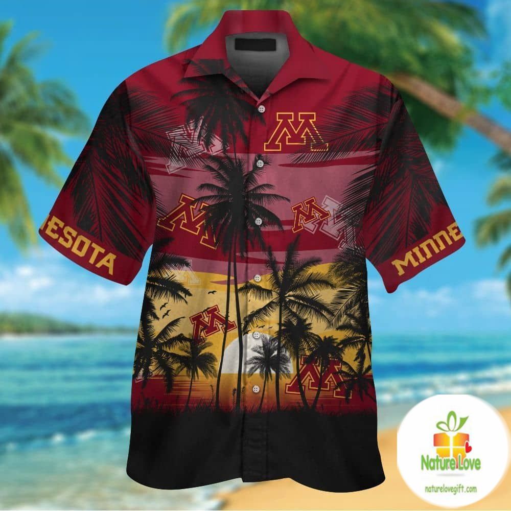 Minnesota Golden Gophers Hawaiian Aloha Tropical - Adult & Kids T-Shirts, Sweatshirts & Hoodies apparel design preview 1