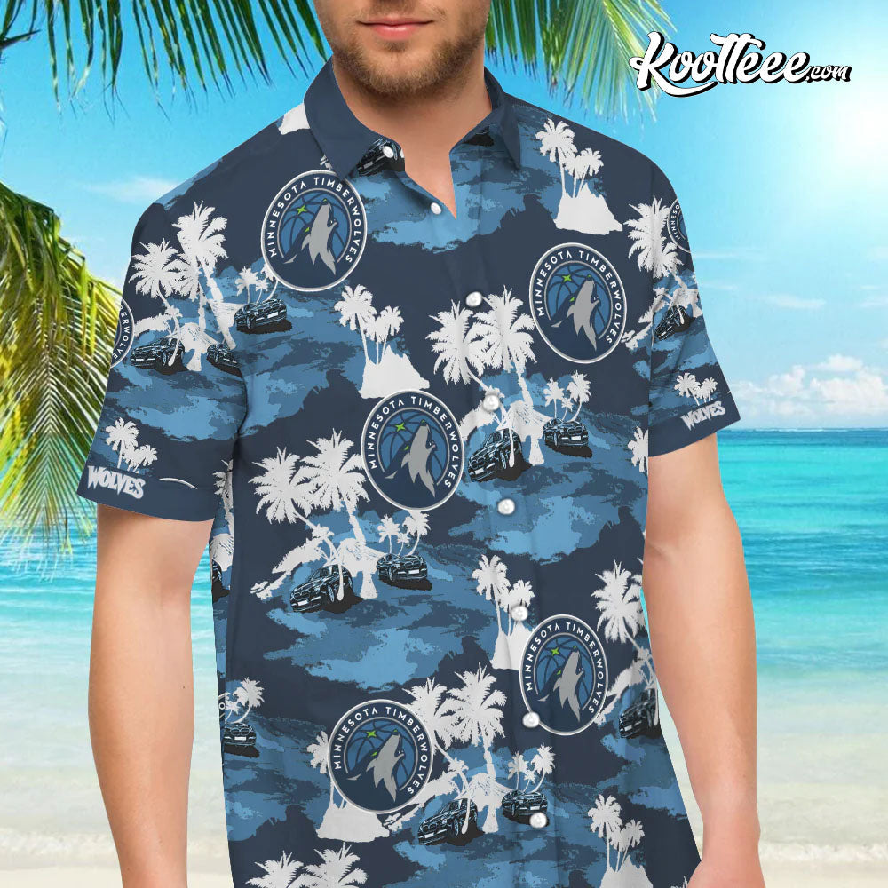 Minnesota Timberwolves Hawaiian And Shorts - Adult & Kids T-Shirts, Sweatshirts & Hoodies apparel design preview 1