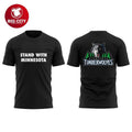 Minnesota Timberwolves Stand With Against ICE 2026 - Adult & Kids T-Shirts, Sweatshirts & Hoodies apparel design preview 1